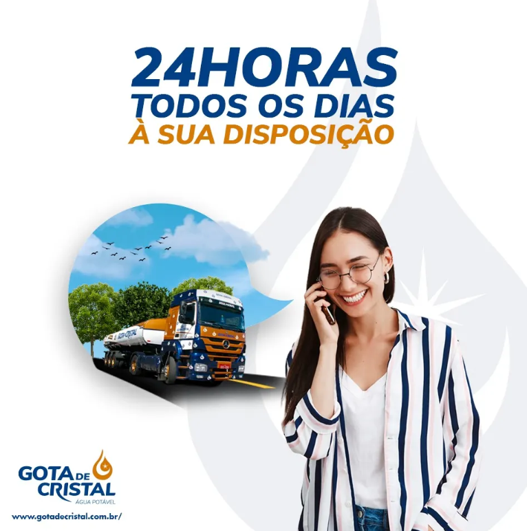 Entrega de água potável em São Paulo - Gota de Cristal